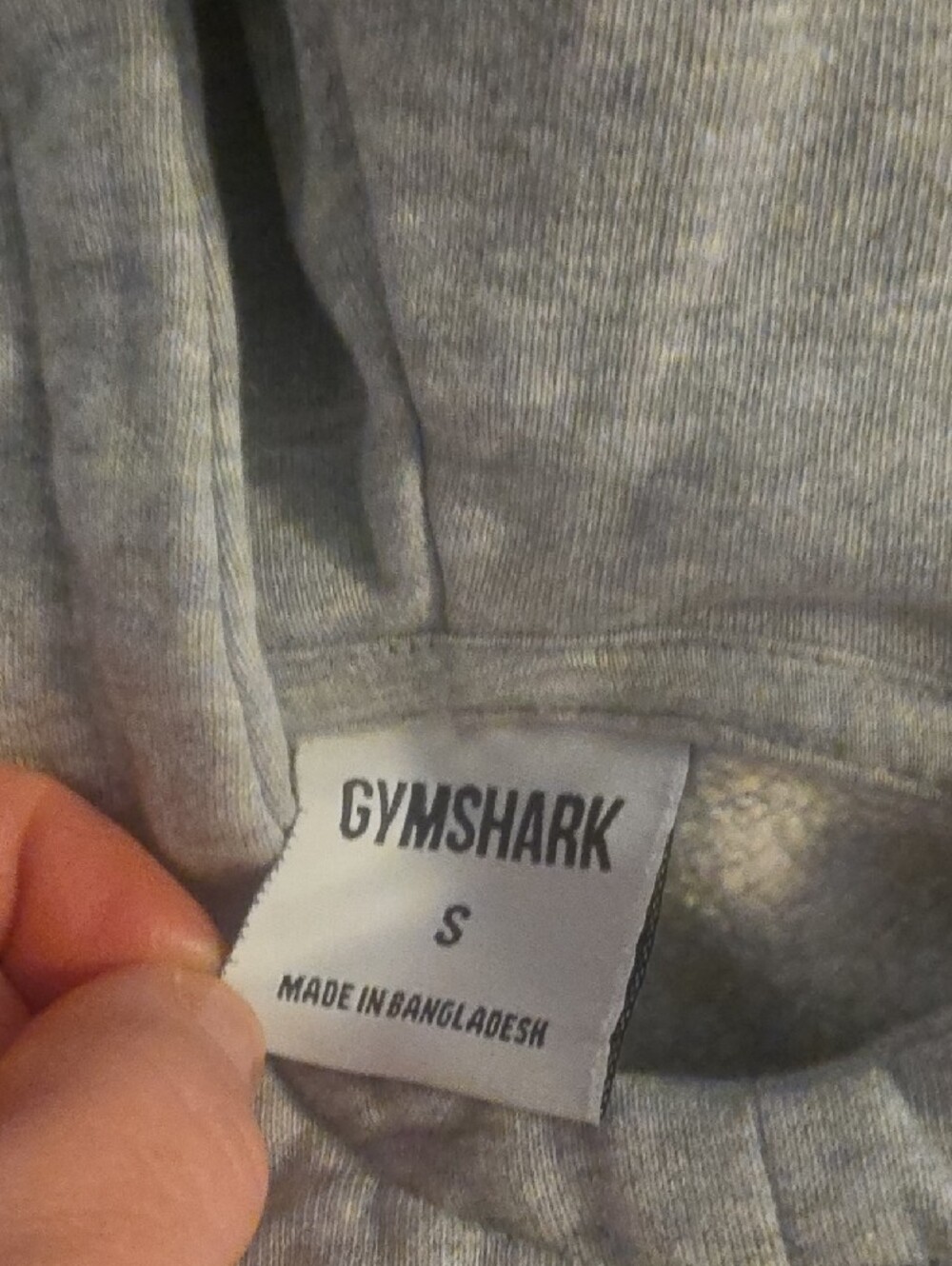 Gymshark Gray Hoodie with Teal Graphic - Picture 3 of 6
